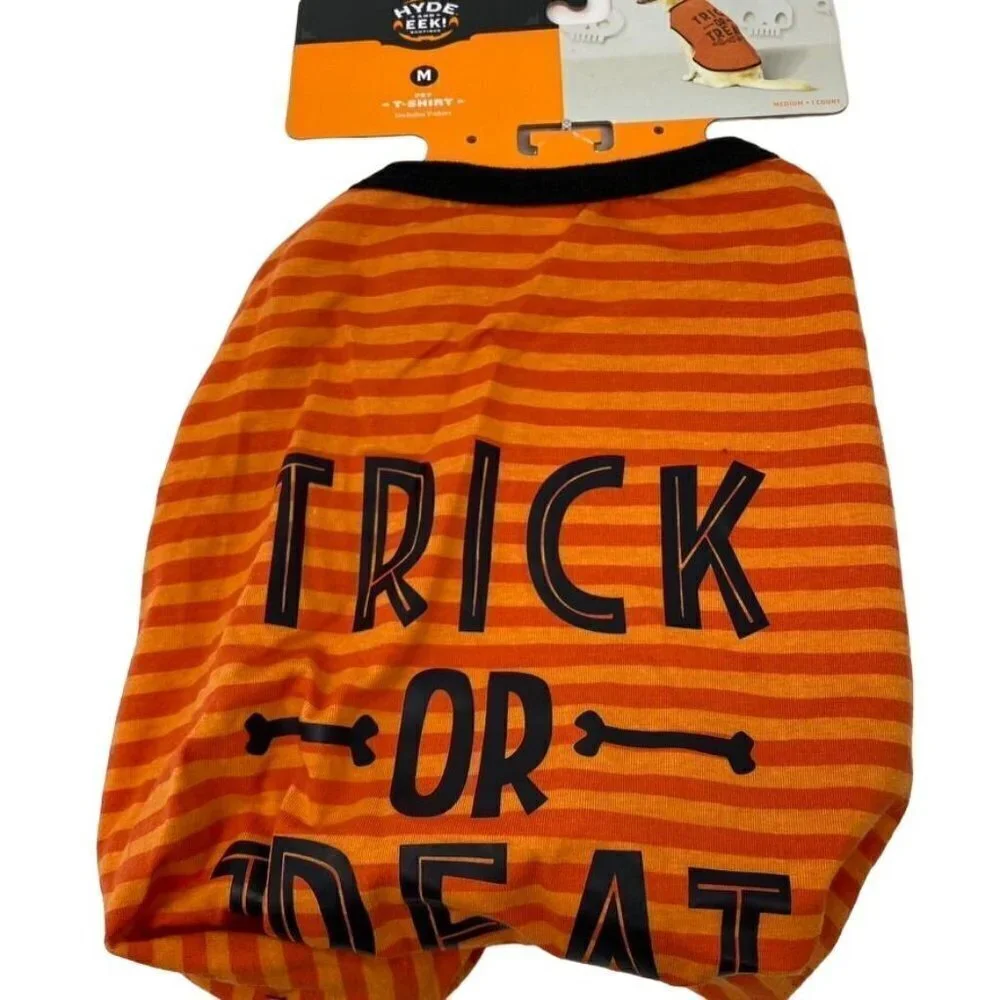 Target Hyde and Eek Halloween Trick or Treat Graphic Dog and Cat T-Shirt Orange